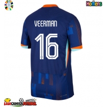 Camisa de Futebol Holanda Joey Veerman #16 Equipamento Secundário Europeu 2024 Manga Curta
